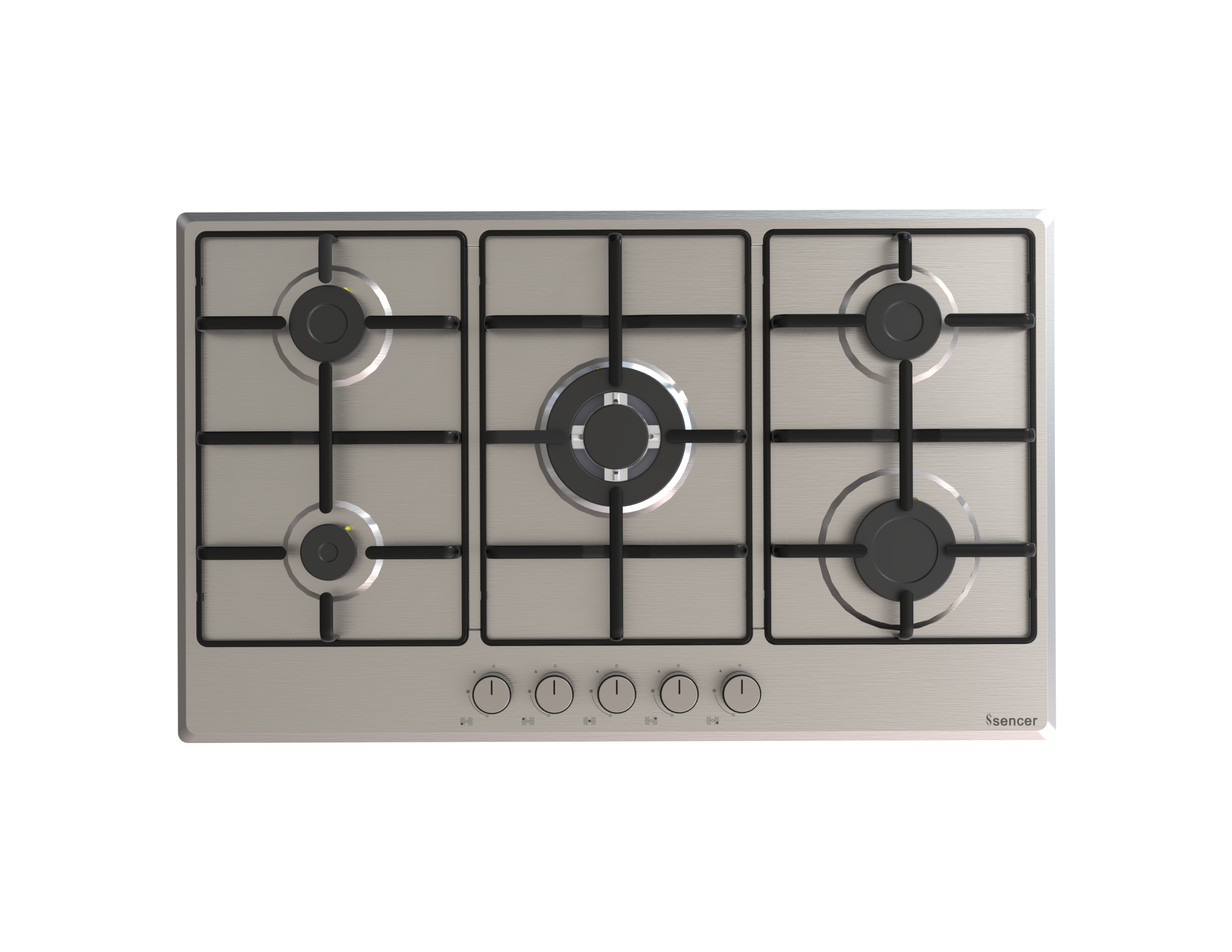 Sencer Lama Pan Support 90 cm Inox Gas Hob