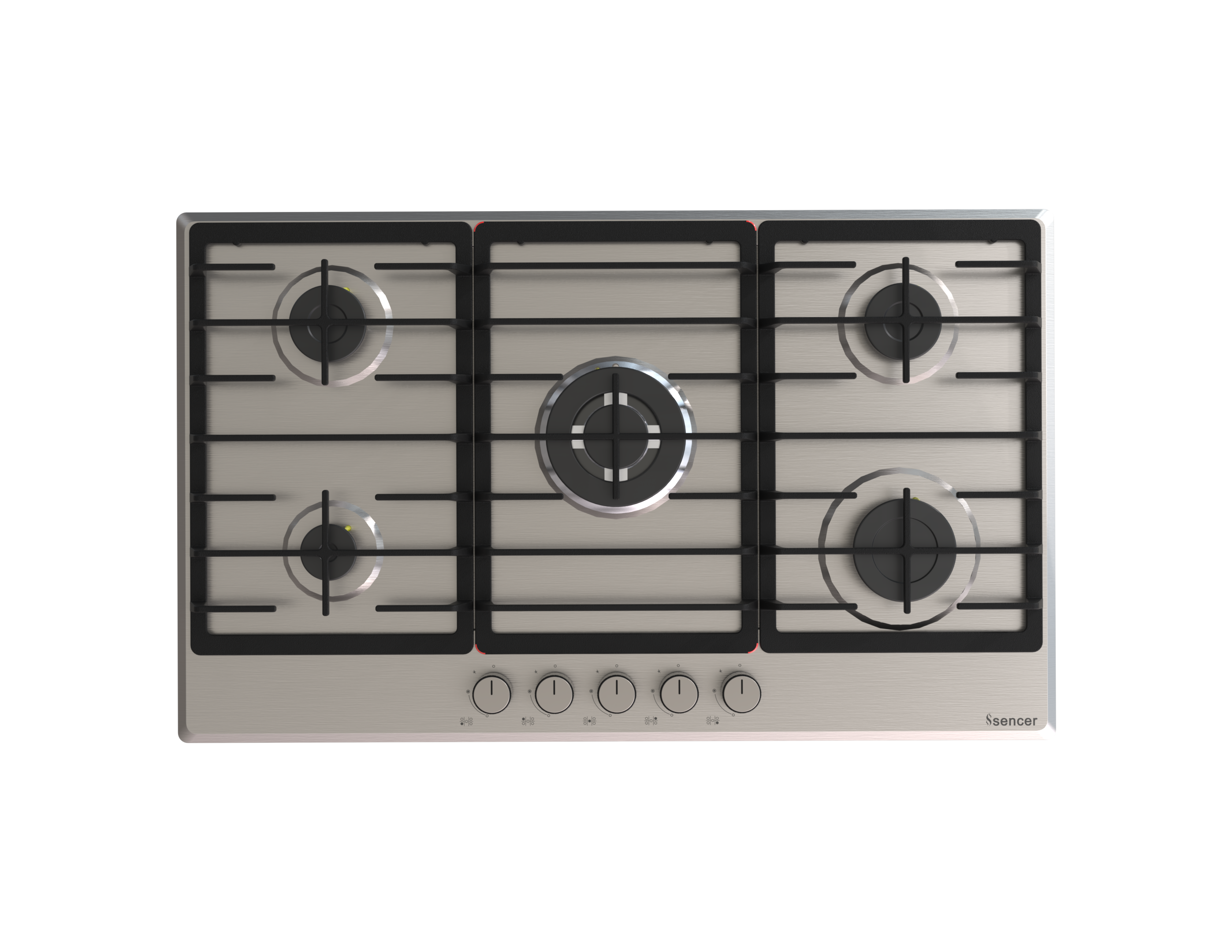 Sencer 103-Elite  Pan Support 90 cm Inox Gas Hob