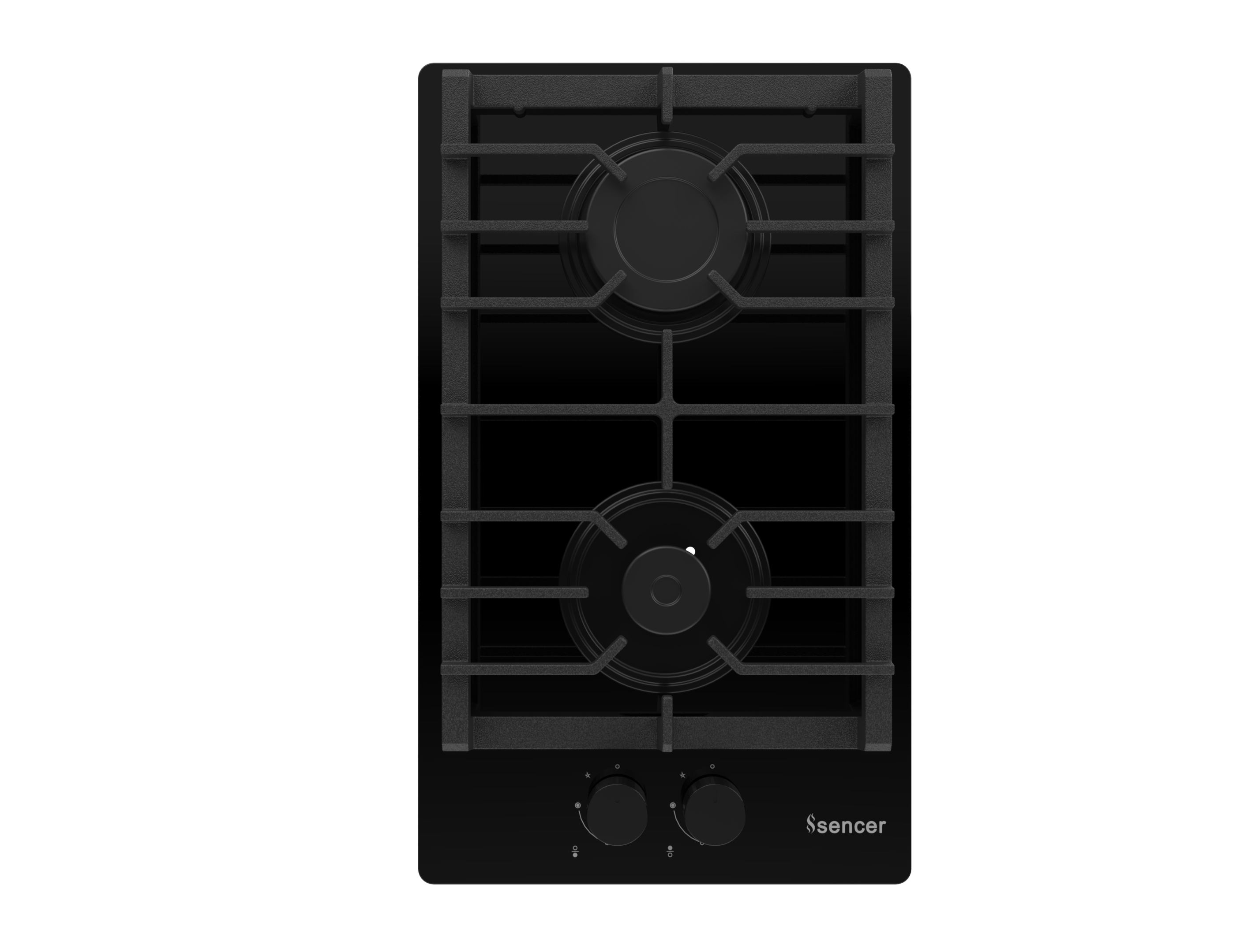 Sencer 102 – Nirvana 30 cm Gas Hob with Cast Iron Pan Supports