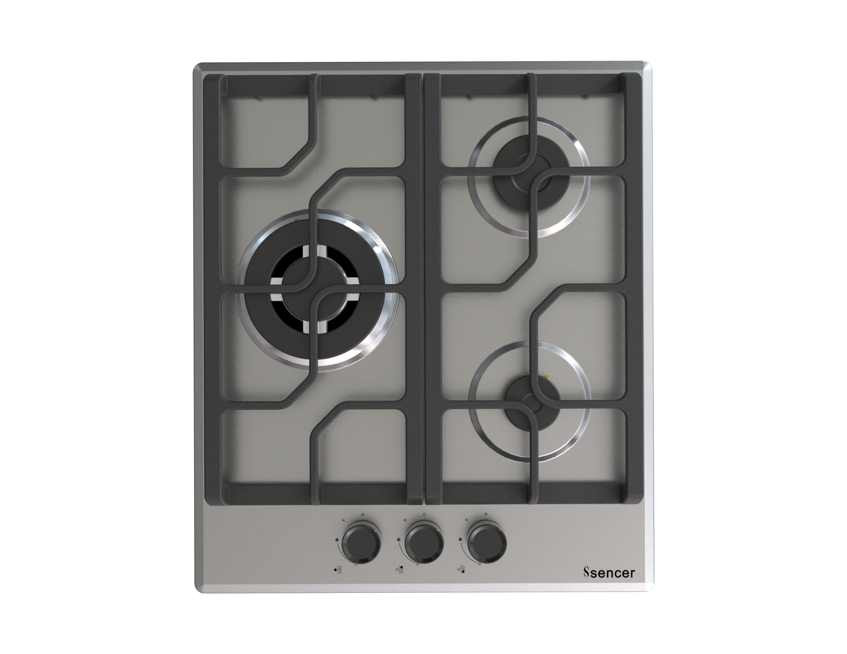 Sencer 105 – Aura 45 cm Inox Gas Hob