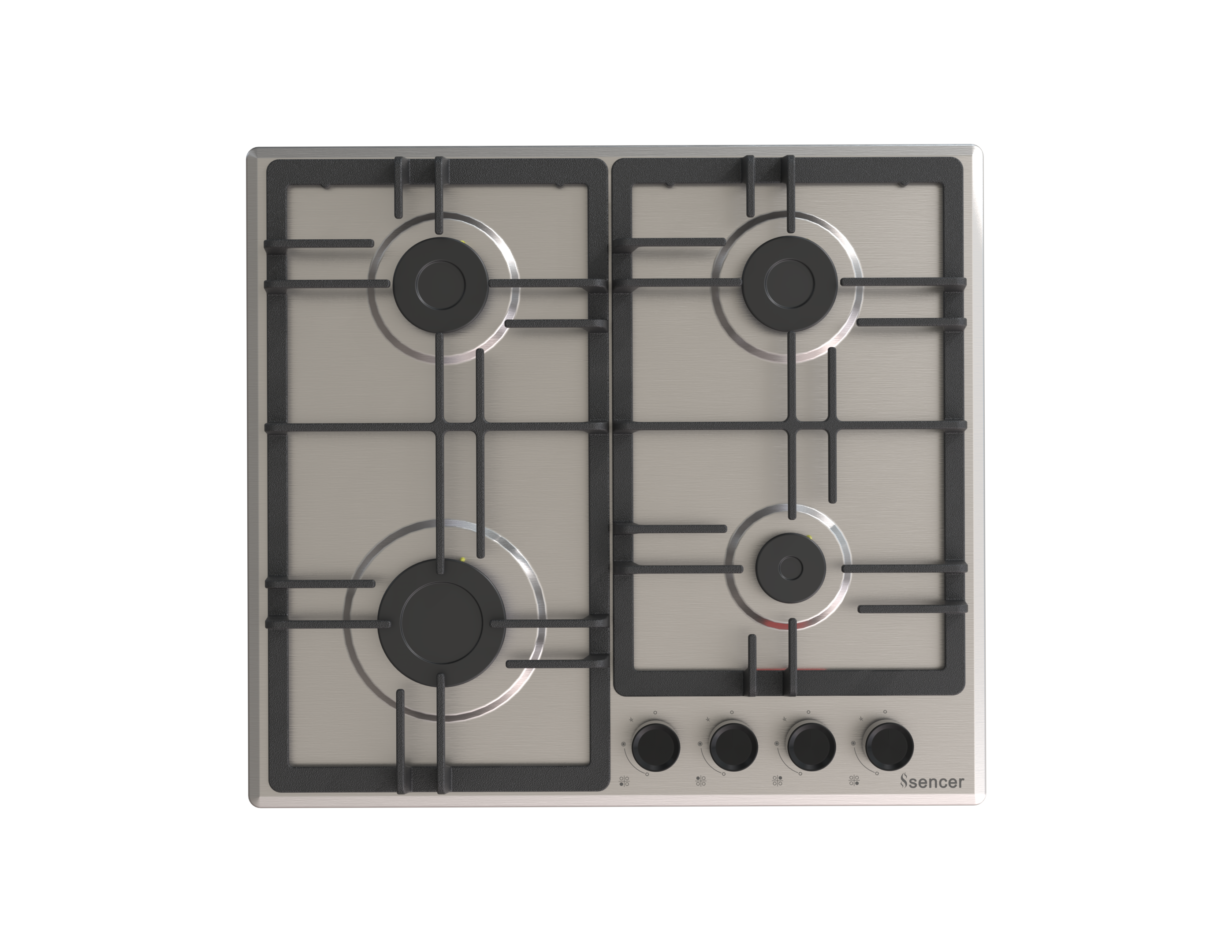 Sencer 104 - Tiara  60cm Inox Gas Hob
