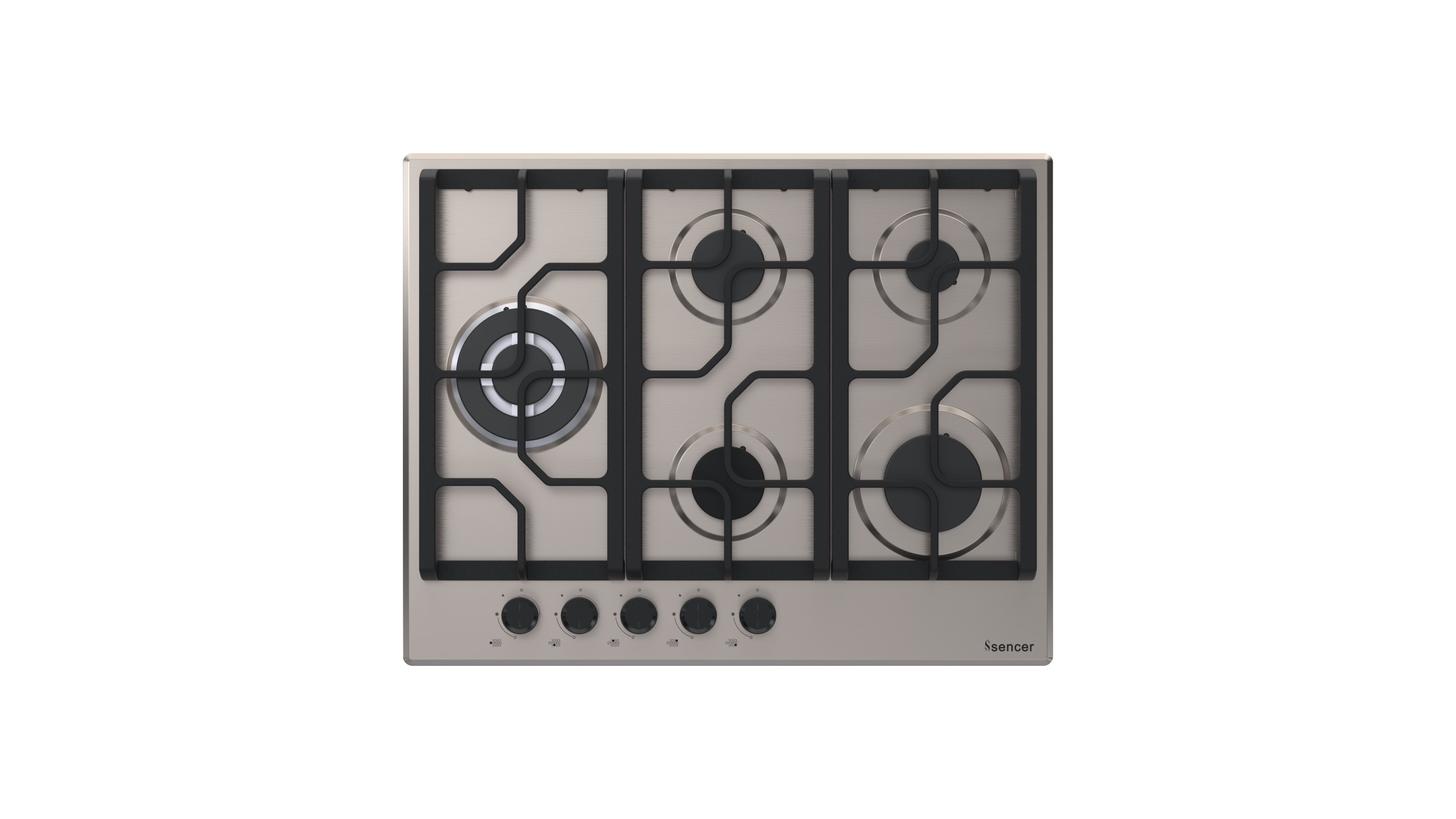 Sencer 105 – Aura 70 cm Inox Gas Hob
