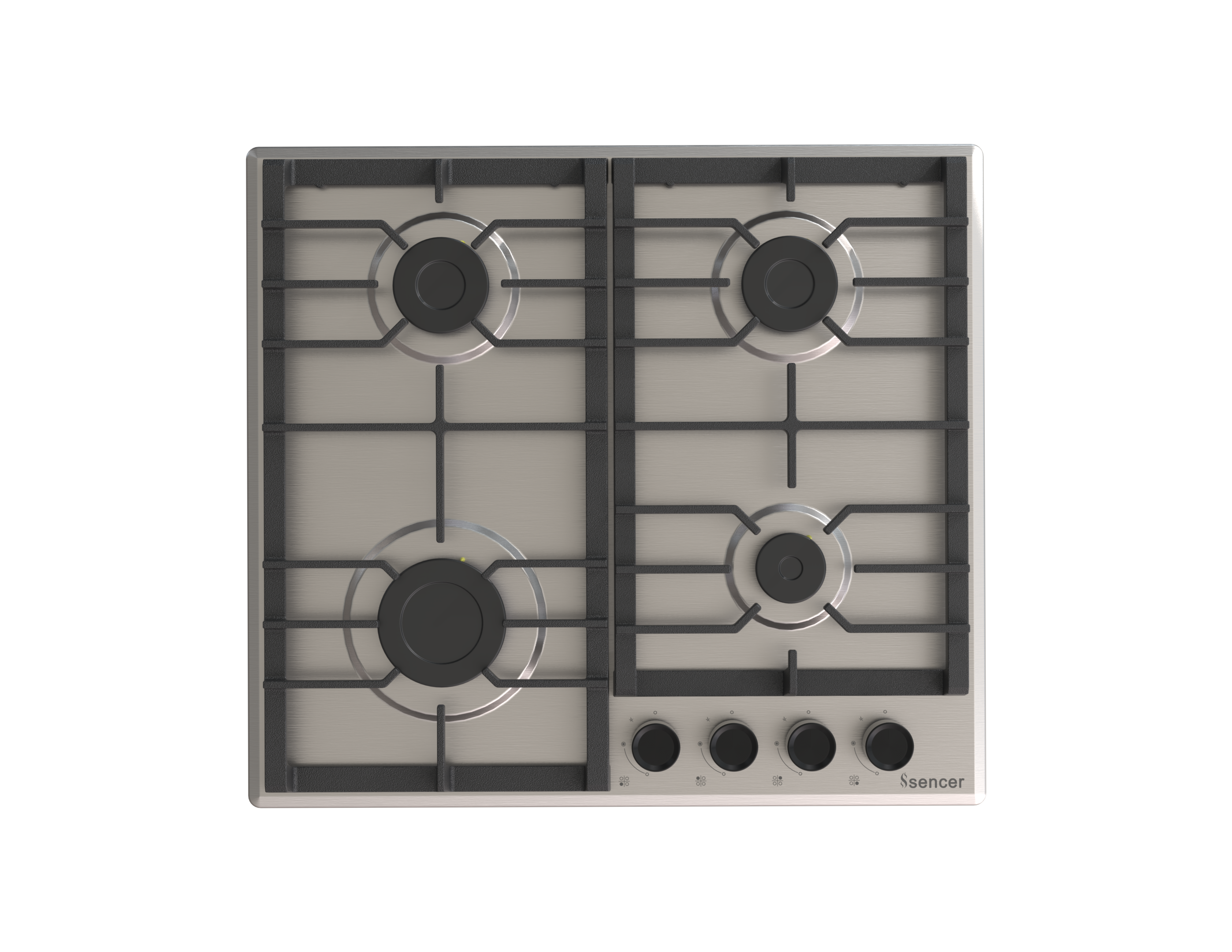 Sencer 102 - Nirvana 60cm Inox Gas Hob