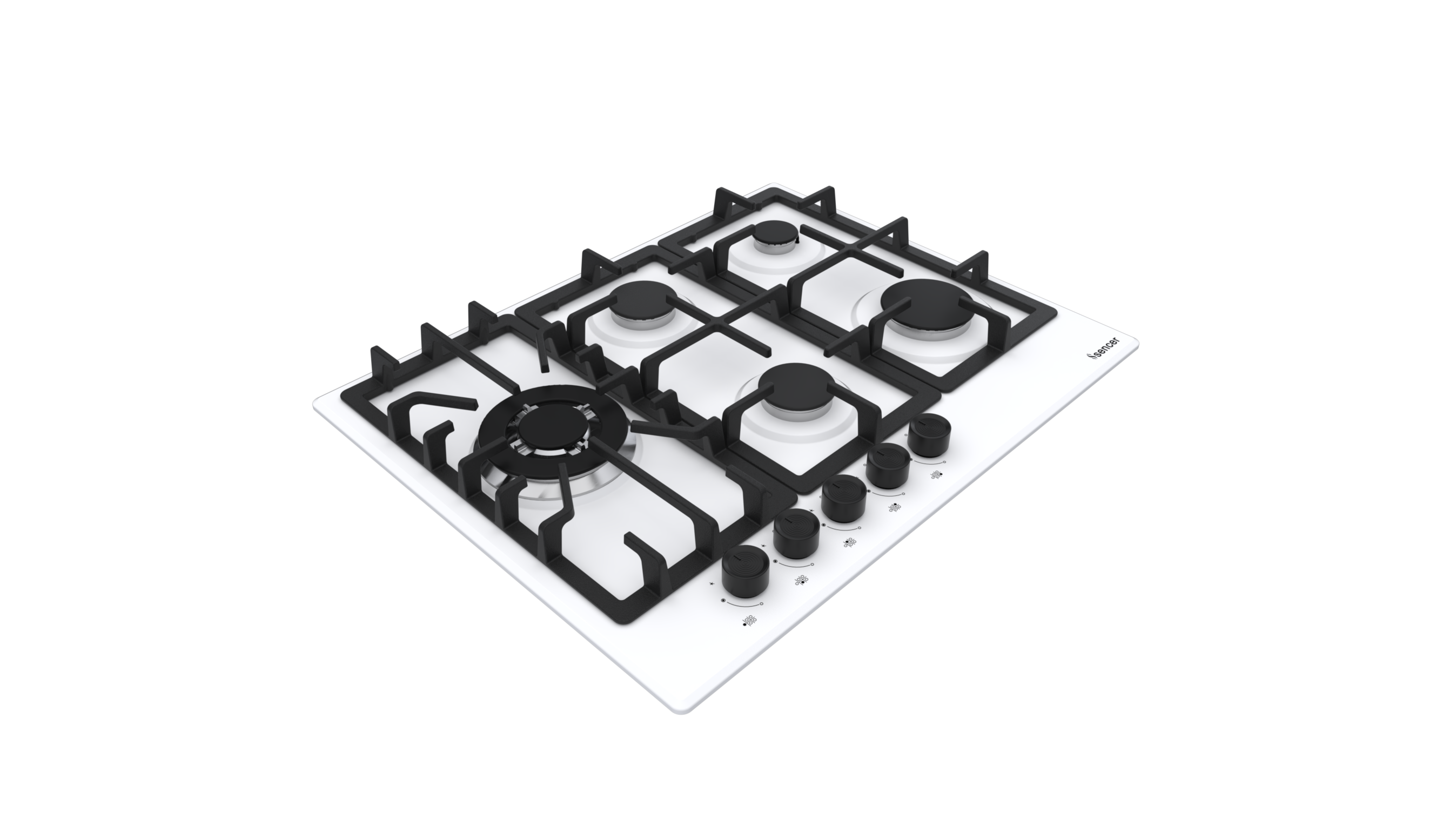 Sencer 106-Rio 70 Cm Enamelled Gas Hob
