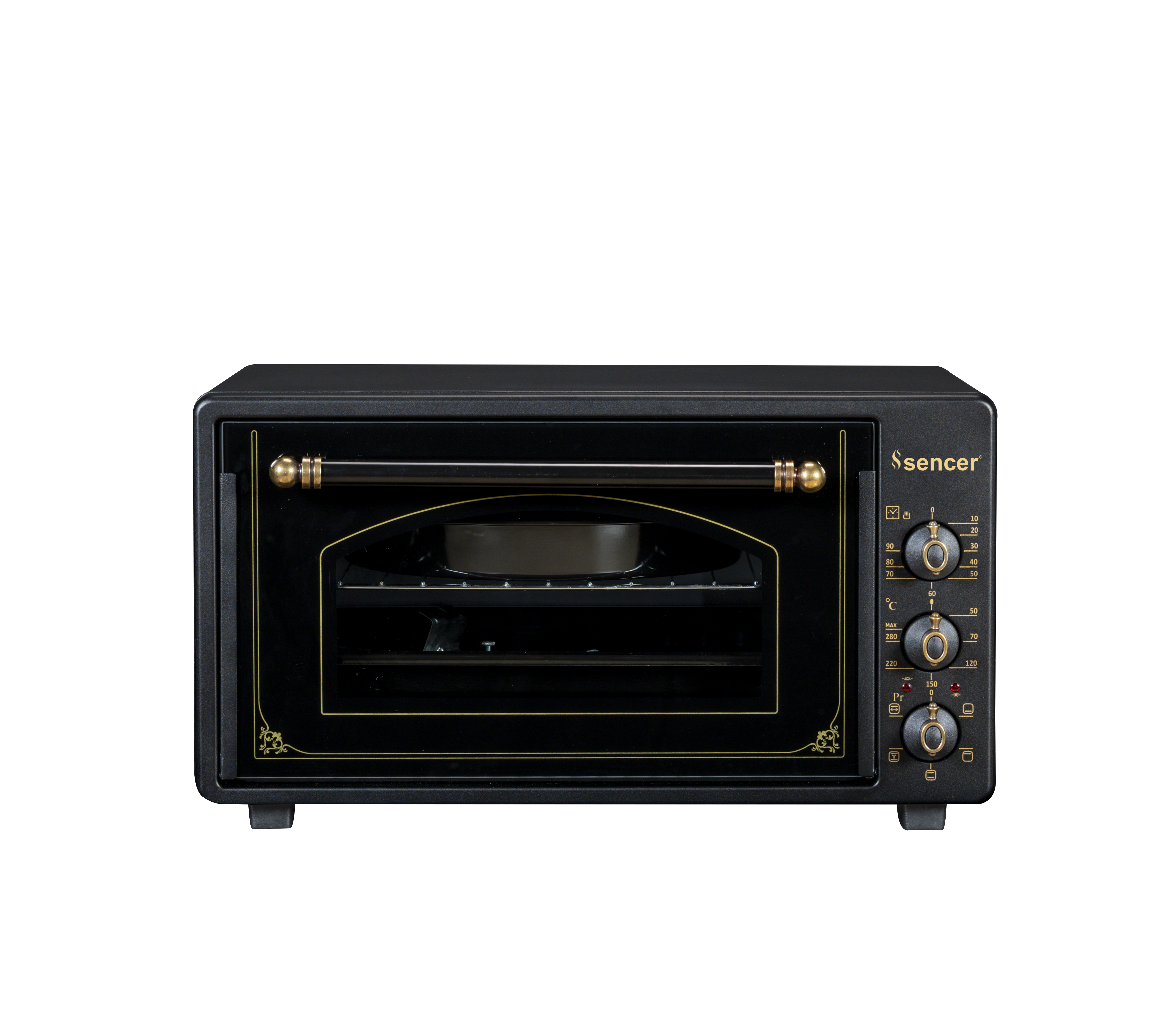 Sencer Rustic Oven Black